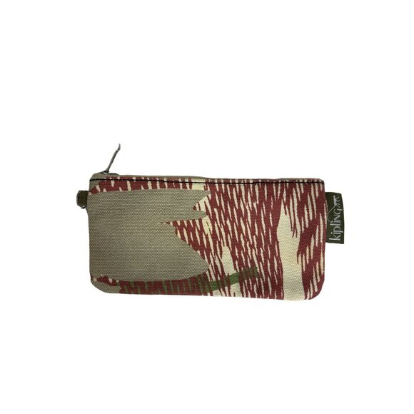 Kipling Large Tote Bag Cotton Canvas Army Green + Printed Zip Pouch - Picture 10 of 10